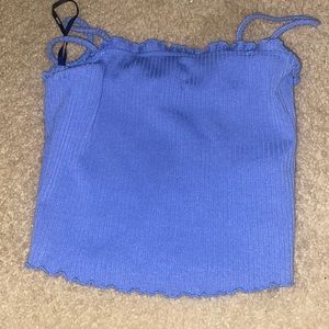 Crop Blue Top